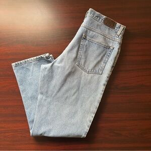 Vintage LL Bean Jeans Light Blue Denim Mens 33x29 Relaxed Fit Straight Vtg